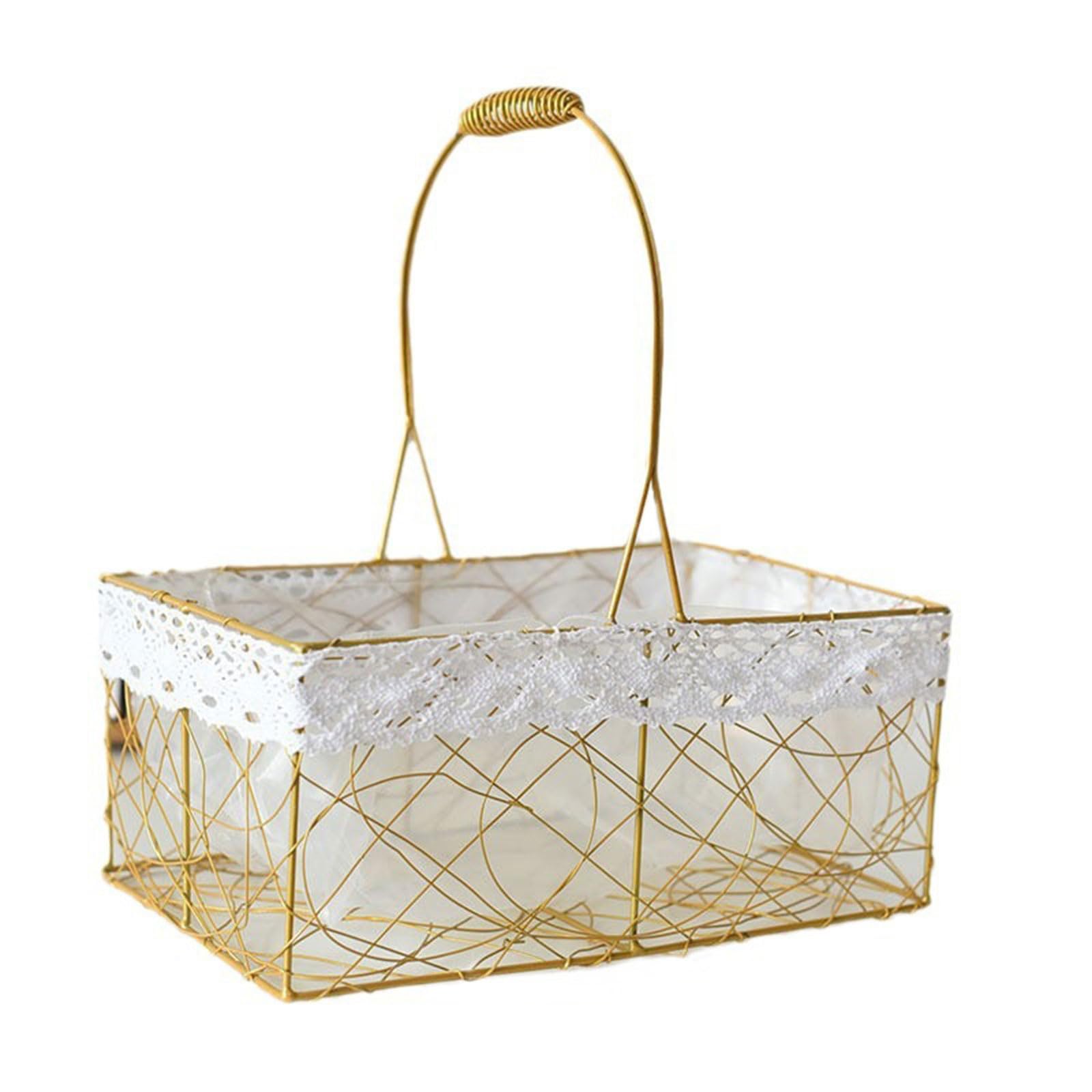 MICFENY Portable Woven Storage Basket Practical Woven Storage Handheld Baskets For Students And Homemakers