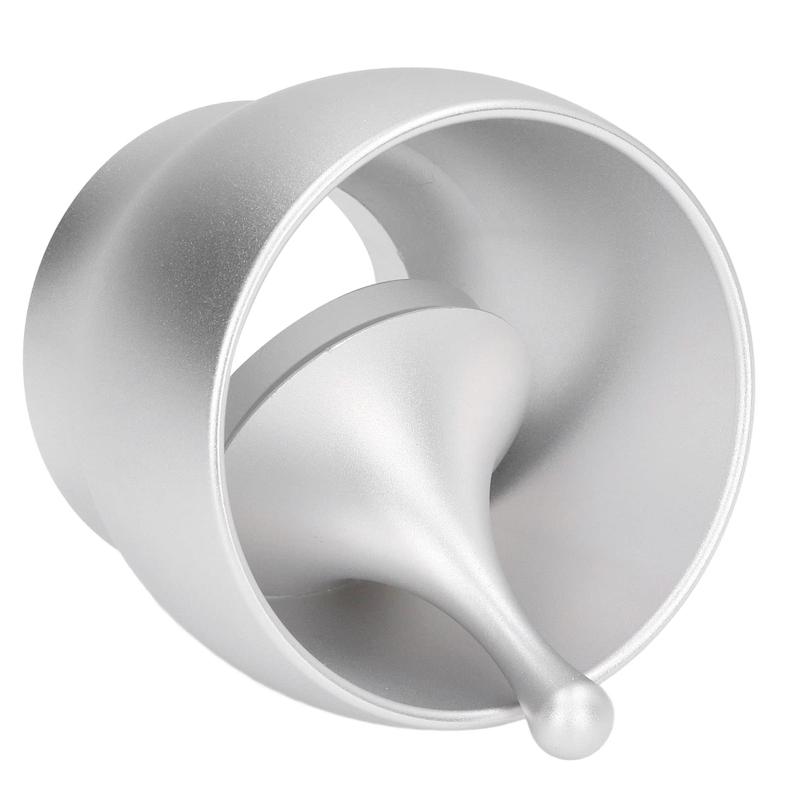 Kaffee-Dosierbecher, Espresso-Dosiertrichter, Kaffeepulverbehälter, Aluminium-Dosiermühle, Brühschüssel, Kaffee-Anti-Flugstaub-Pulverbecher Für Die Küche zu Hause(Silber)