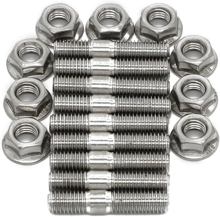 M8*40 Stainless Steel Exhaust Manifold Stud for Ho.nda Civic Acura Integra V3 B D(18 Sets)