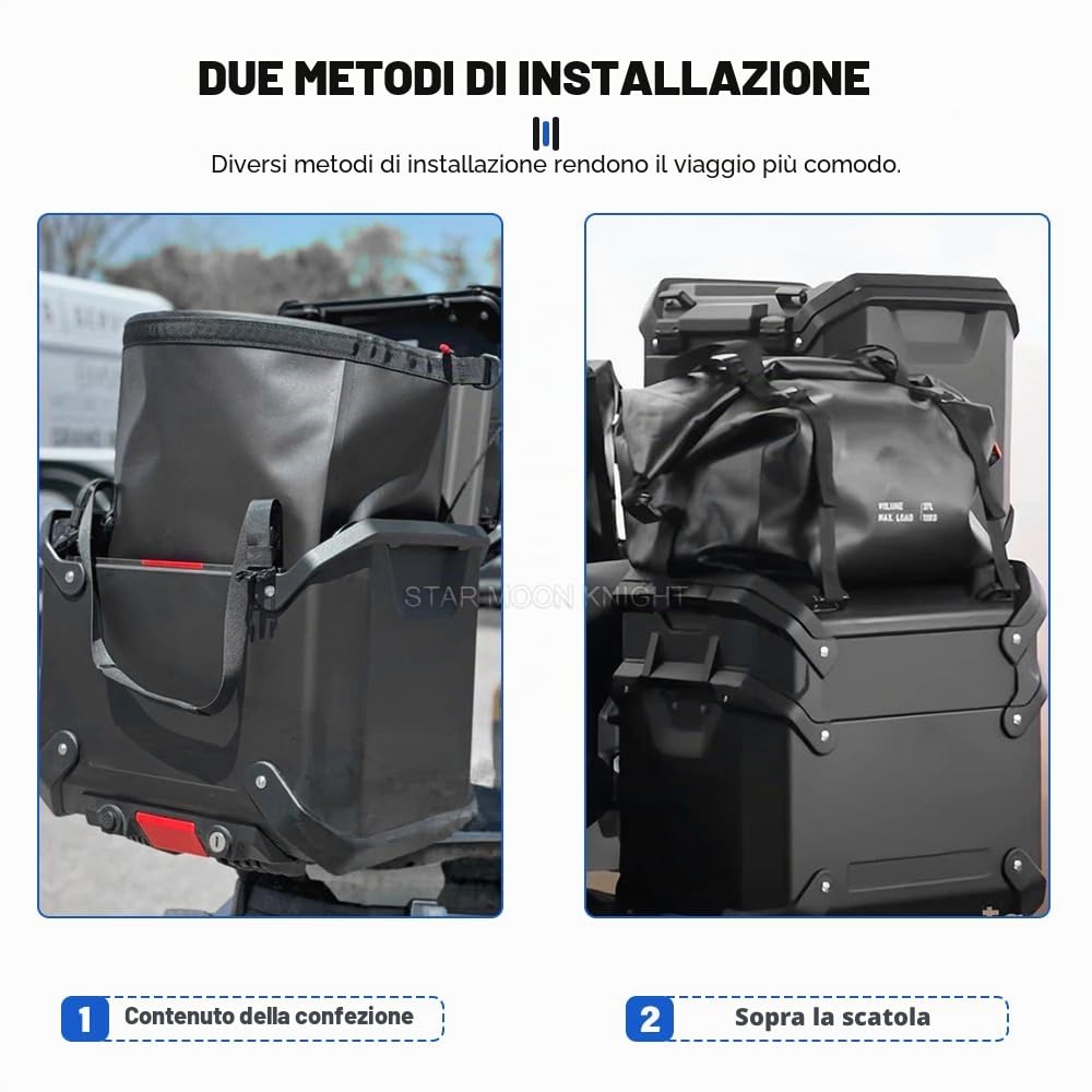 R 1300GSA PVC Borse esterne per bagagli per BMW R 1300 GS Adventure Borsa interna impermeabile Borsa per attrezzi da viaggio 37L 2025 2026 (Custodia laterale)