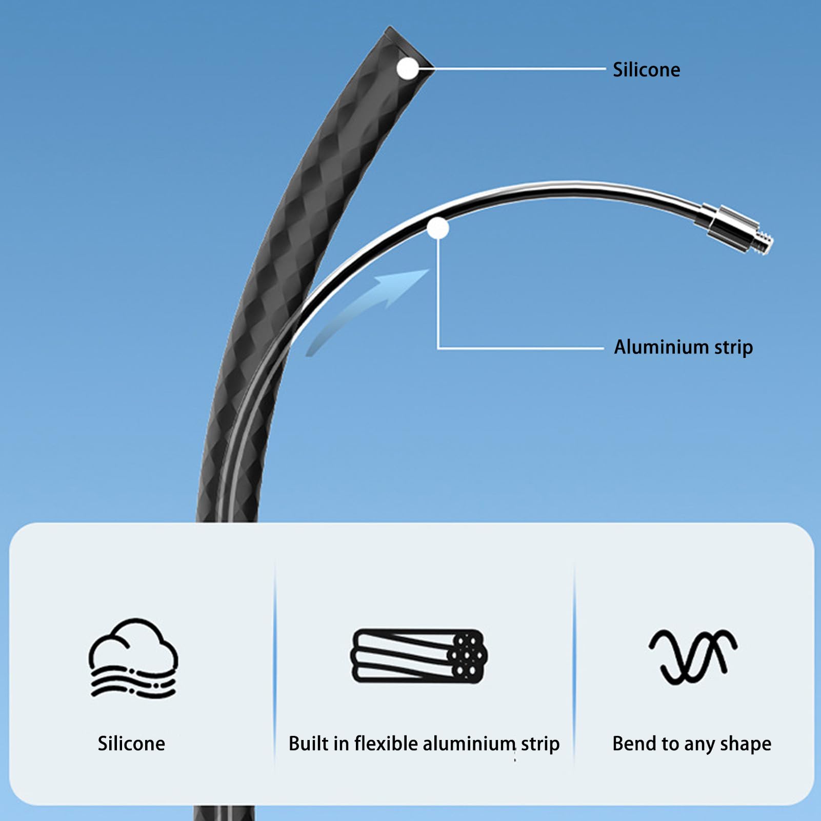 Mount Gooseneck Flexibile 20 Pollici Camere GO 3S Ace - Dettaglio