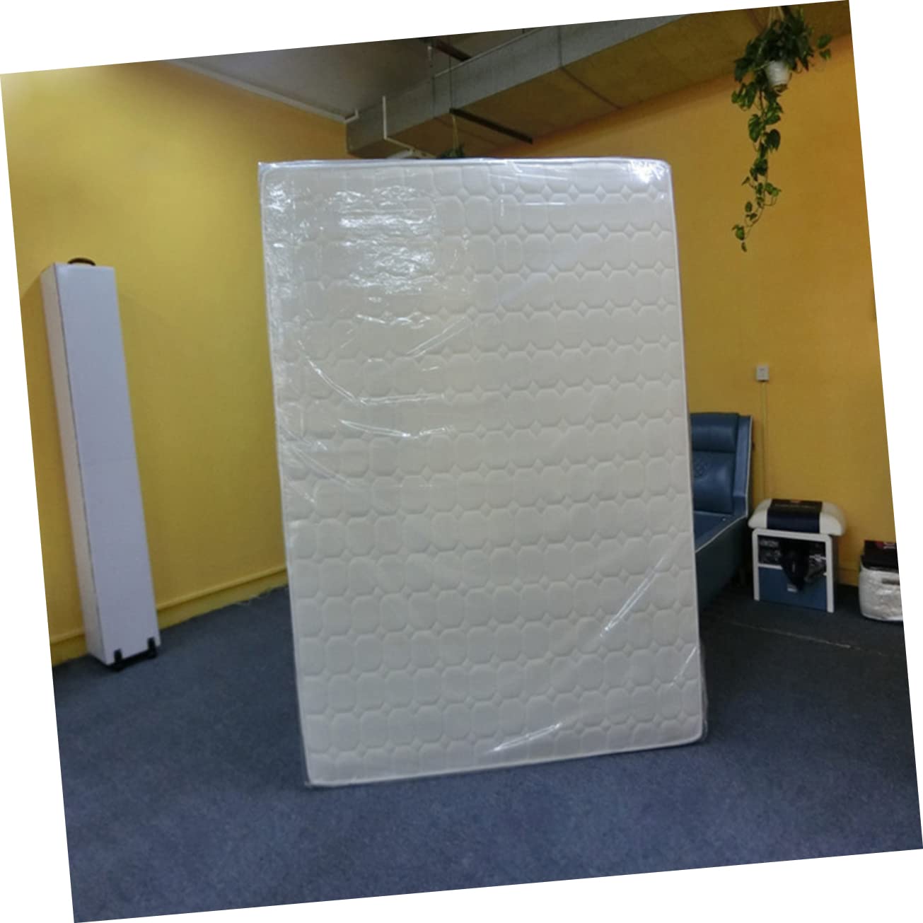 Garneck Coprimaterasso Autoadesivo in PE A 2 Strati per Trasloco Letto (220x250 Cm)