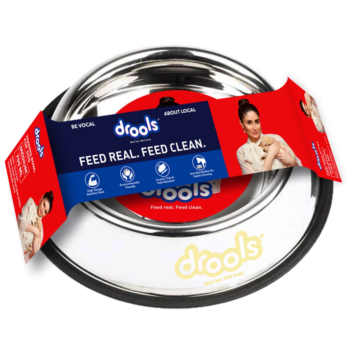 Drools Stainless Steel Feeding Bowl For Dog Medium, 700ml (B08BCWVW97) Amazon Price History, Amazon Price Tracker