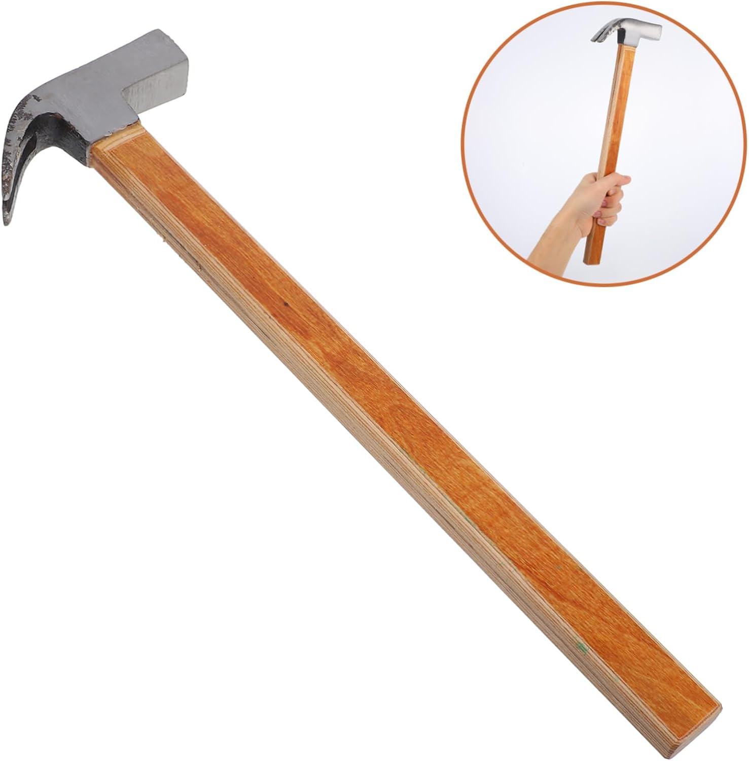Wood Handle Claw Hammer Nail Puller Tool Chipping Hammer Multifunctional Sturdy Steel Head