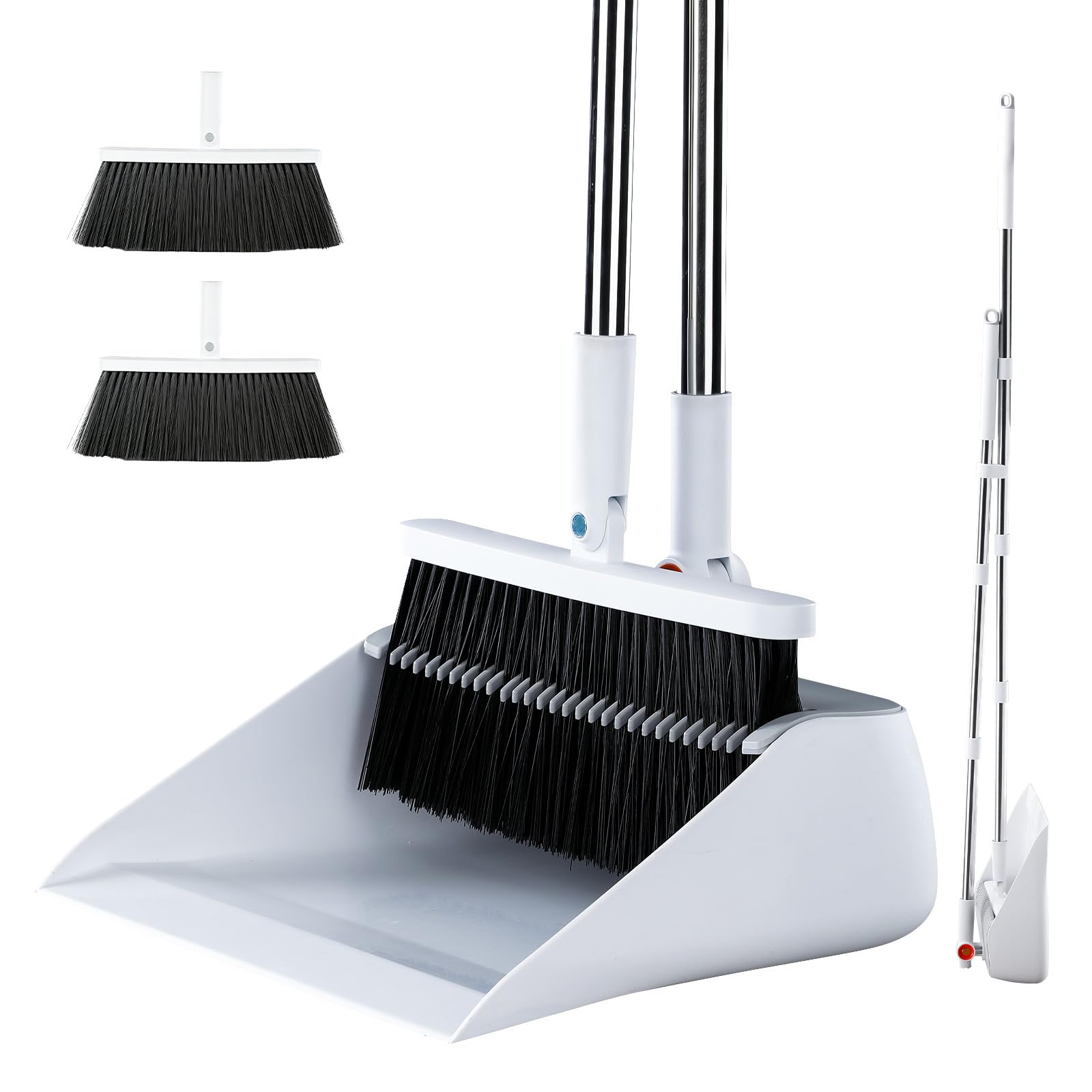 Photo 1 of MOPALL Broom with Dustpan Combo Set Collapsible Standing Inc 2 Broom Heads