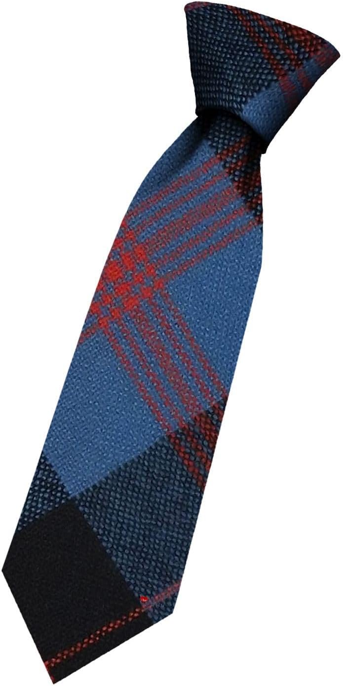 I LUV LTD Boys All Wool Tie Woven And Made in Scotland in Angus Ancient Tartan
