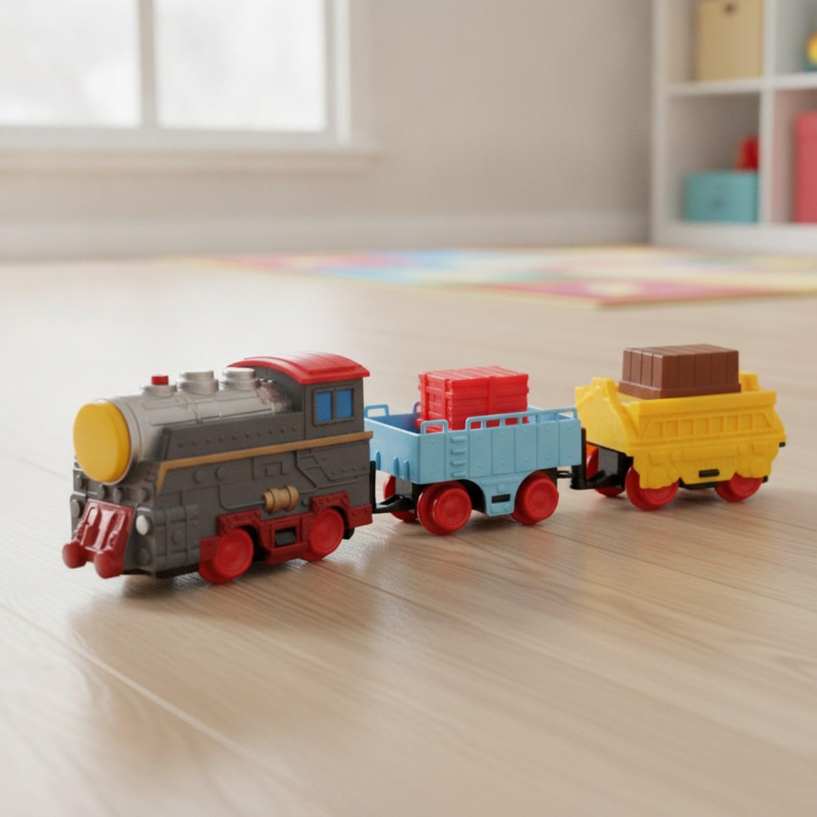 Juego Tren con Consola Control Regalo ial, Educativo, Tren Juguete con Locomotora Motorizada, para Actividas Padre-Hijo