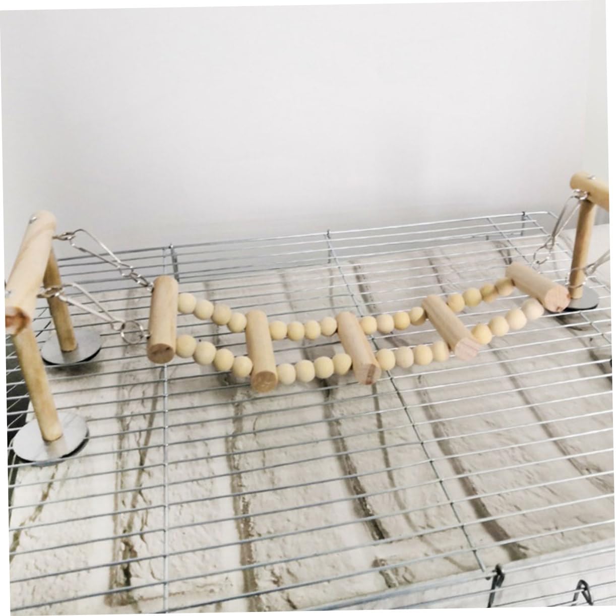 Toddmomy 1pc Bird Swing for Parrots Chewing Ladder Stand Fun Exercise Playground for Cockatiels Parakeets Birds Promotes Balance and Adventure