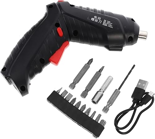 SEWOART 1 Unidades Taladros de mano de destornillador eléctrico inalámbrico Mini taladro eléctrico inalámbrico Herramienta de mantenimiento del