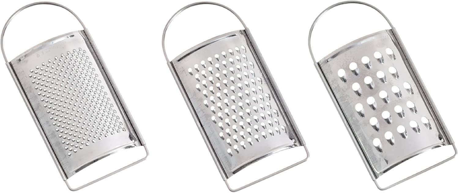 Graters 3 Mini Stainless Steel Cheese Graters for Ken"s Holm