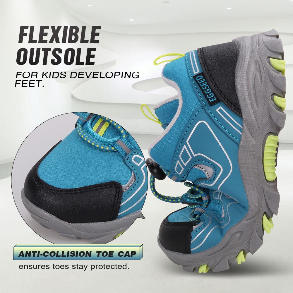 UOVO Baskets garçons Chaussures de randonnée imperméables Baskets Enfants Chaussures de Trekking Chaussures de Sport de Plein air Chaussures de Course 27-40