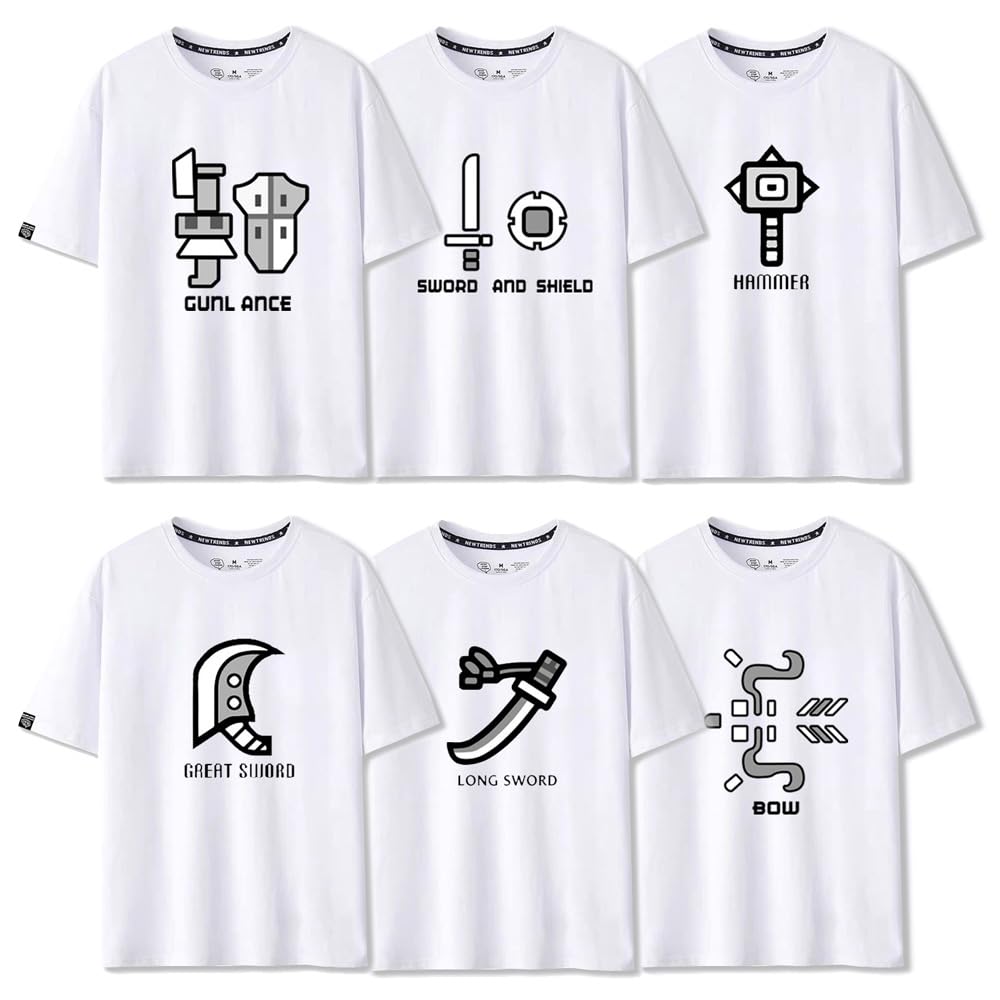 Amazon.co.jp: [FBZWVCJJ] モンハン 武器 Tシャツ 半袖 綿 太刀 操虫棍 