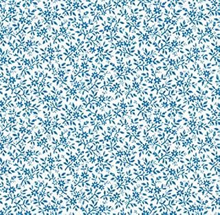 Your Design Muebles pantalla azul flores flores Leah 45 cm x 200 cm Top – Adhesivo decorativo