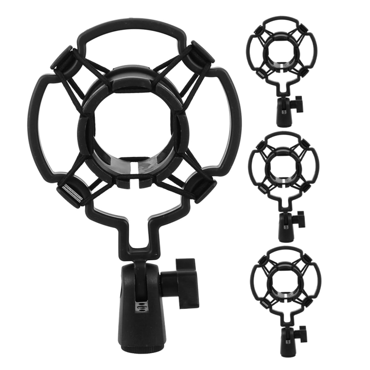 Yardwe 4pcs Shock Mount Microphone Holder Clip Stand Vibration Frame for Mic for Recording and Live Streaming Enhanced Audio Clarity Easy Installation