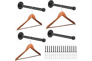 Indulge in Industrial Charm with Our Black Wall Rods