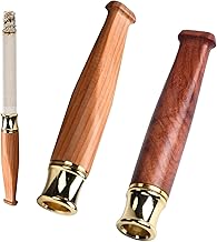 DAAIZIII 2 Stück Holz Zigarettenhalter, Zigarettenspitze, Filter Zigarettenspitze, Herren & Damen, Universal für dicke, mittlere & feine Zigaretten