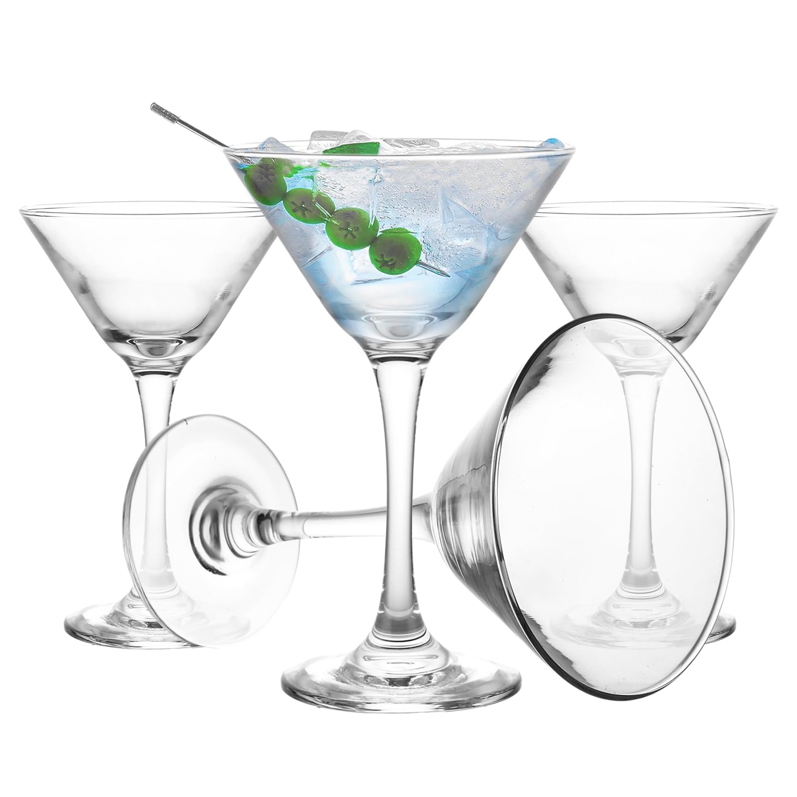 MIVIDE Lot de 6 Verre à Martini Cocktail 160 ml, Verres à Cocktail en Cristal, Verre à Martini pour Restaurants, Fêtes, Maison, Passe au Lave-Vaisselle