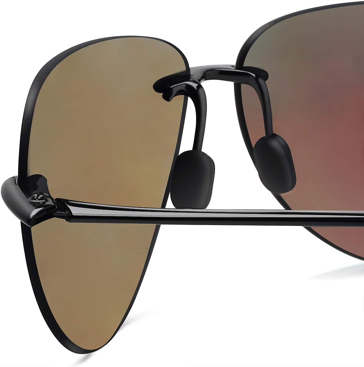 JULI Sports Sunglasses for Men Women Tr90 Rimless Frame for Running Fishing Golf Surf Driving MJ8009 - Image 7