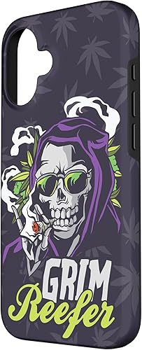 Vista 86 de iPhone 13 Cannabis Weed Marihuana Ganja Hemp Grim Reefer Smoking Gift Case
