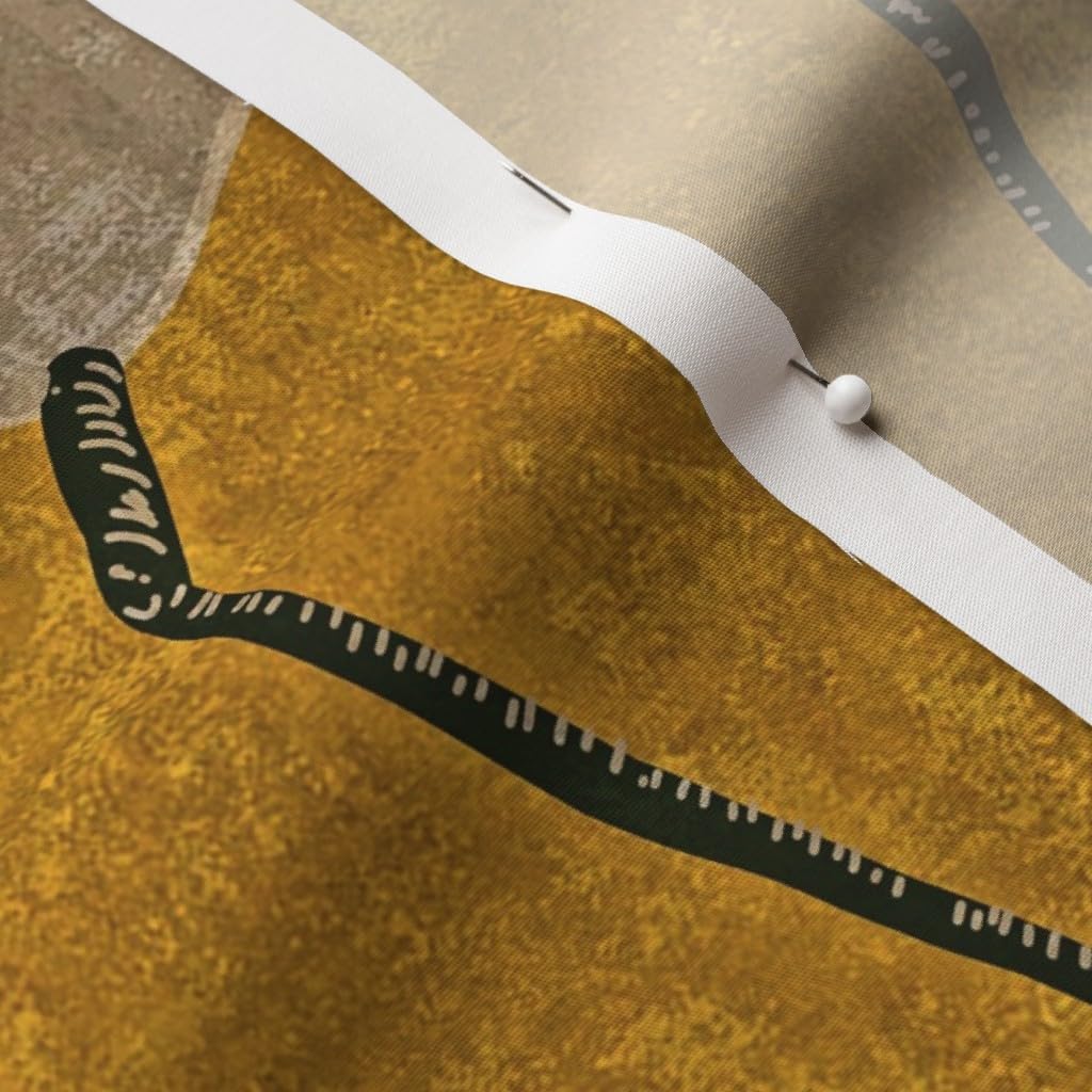 Spoonflower Fabric - Maximalism Art Deco Birds Boho Hollywood Regency Crane Exotic Birds Printed on Cotton Poplin Fabric by The Yard - Sewing Shirting Quilting Dresses Apparel Crafts