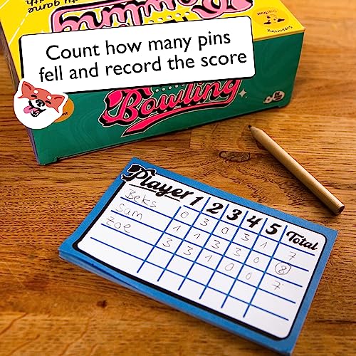 Ten Bone Bowling: juego de mesa familiar con perro miniatura 5