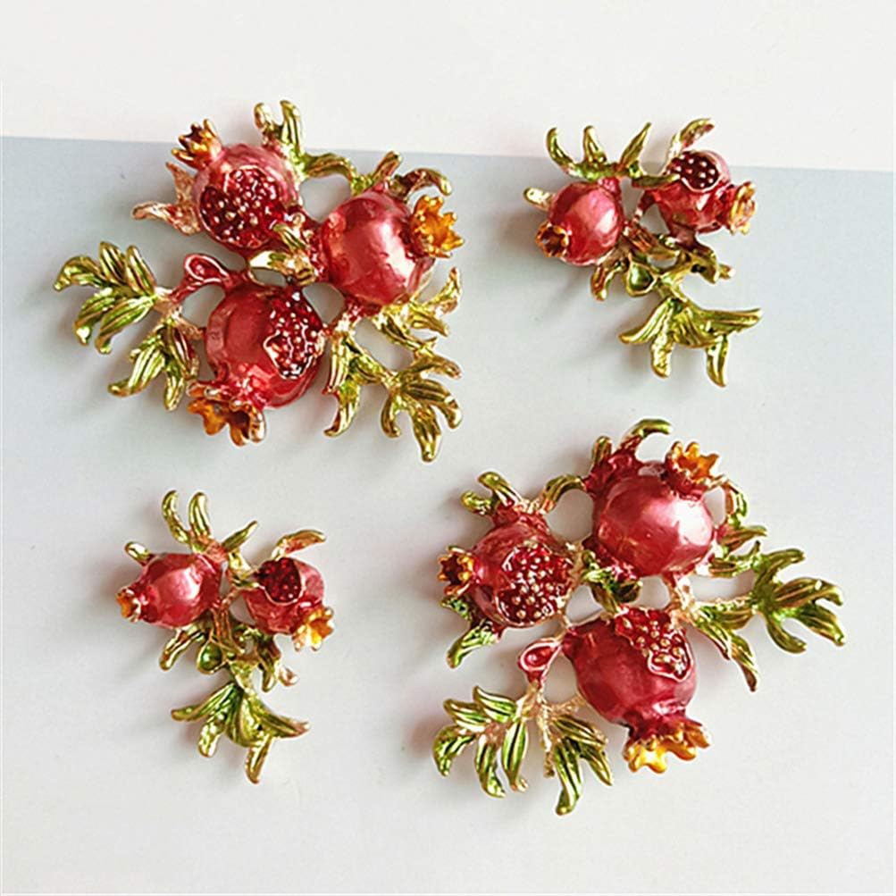 SUPVOX Pomegranate Hair Accessories Diy Headwear Charms Alloy Brooch Ornaments for Crafting Clothes Shoes Bags Decoration - Image 6