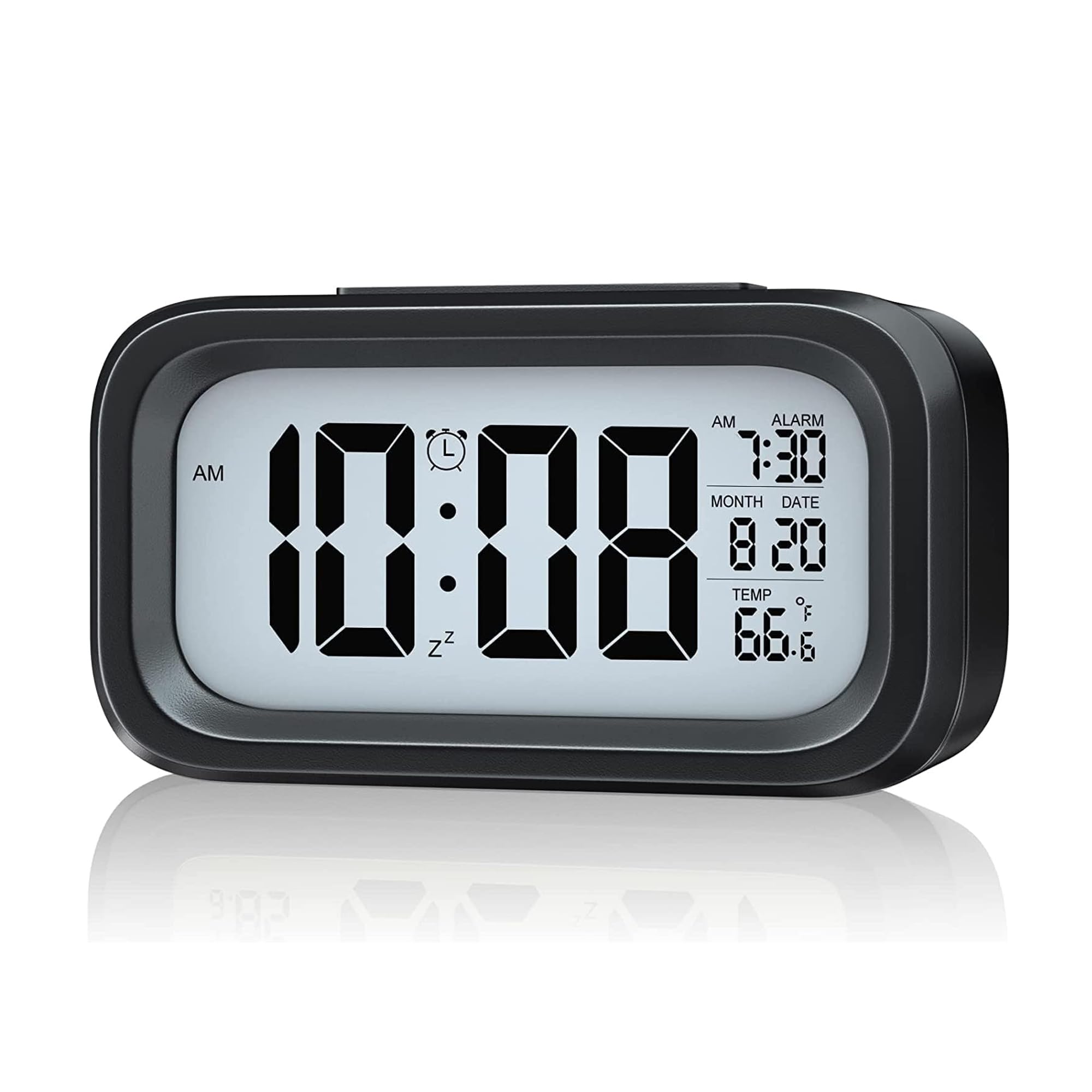 Sulfar Kids Students Creative Smart Nightlight Digital Alarm Clock