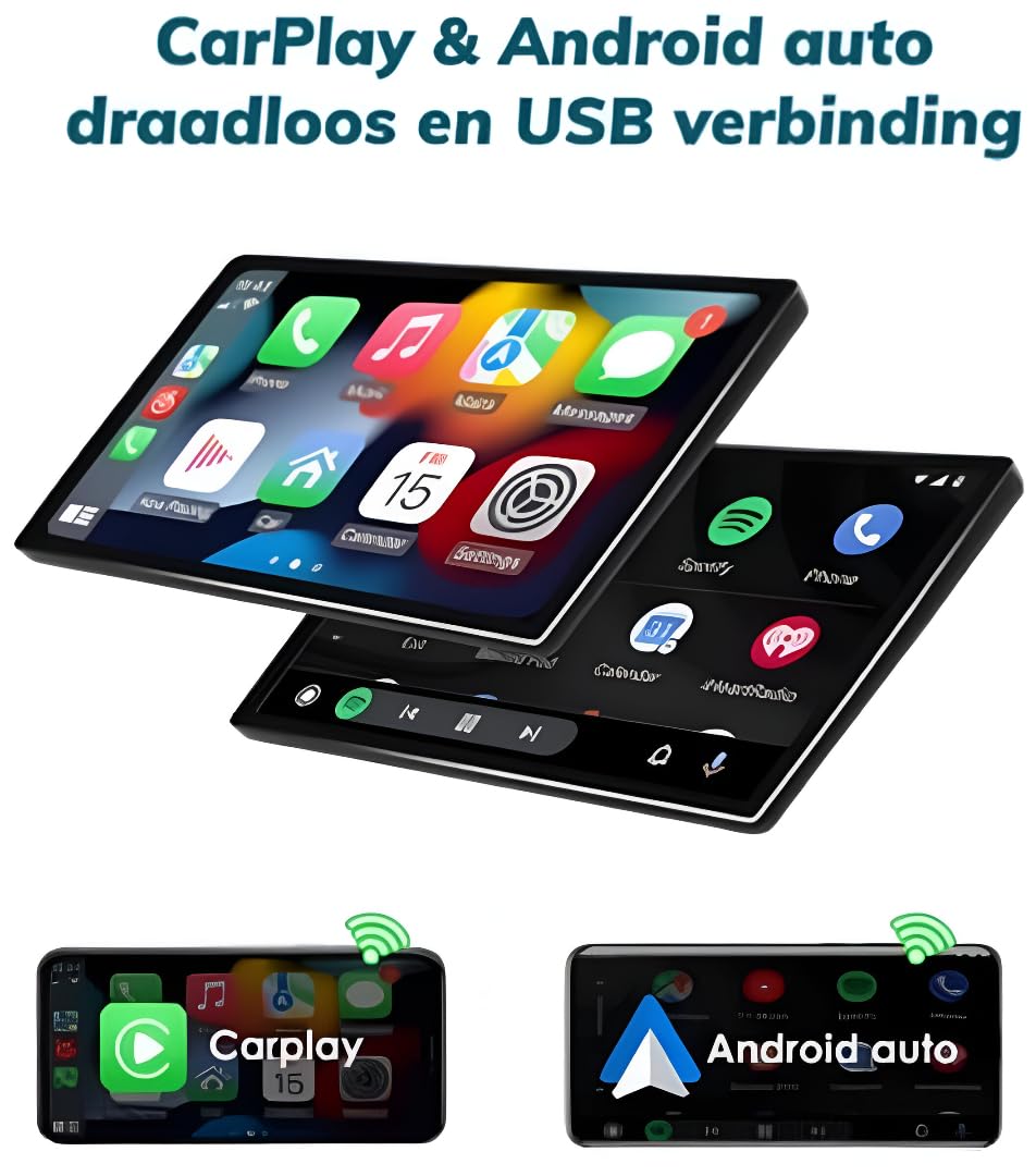 Car radio Android 14 - Toyotta RAV4 2013-2019, Apple CarPlay and Android Auto, touch tactile 10.1 channels, multimedia system HD without film | Wi-Fi, DAB+ (T9 (8 GB/256 GB) 8 cœurs 5G QLED)