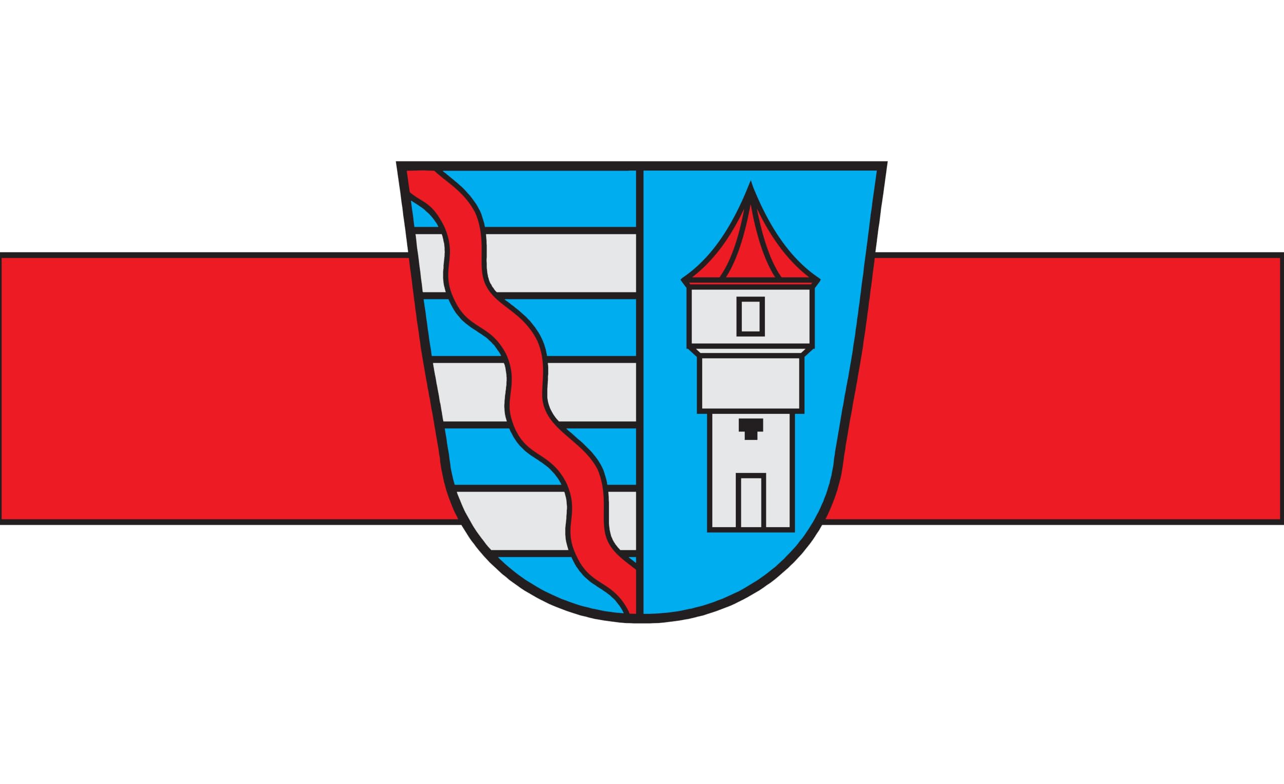 Drapeau Küps - Drapeau de la Bavière - 200 x 120 cm