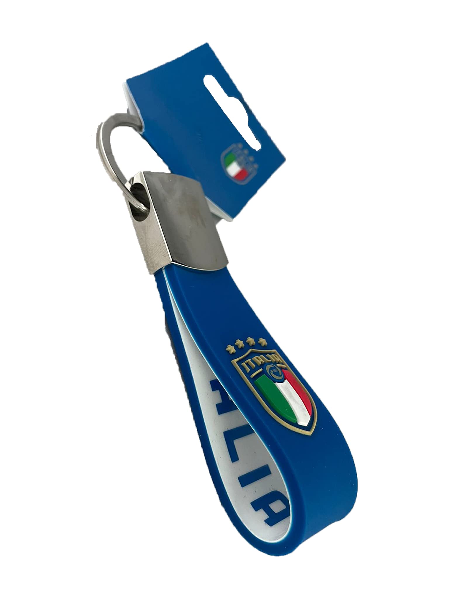 Giemme Portachiavi in Metallo E Gomma FICG