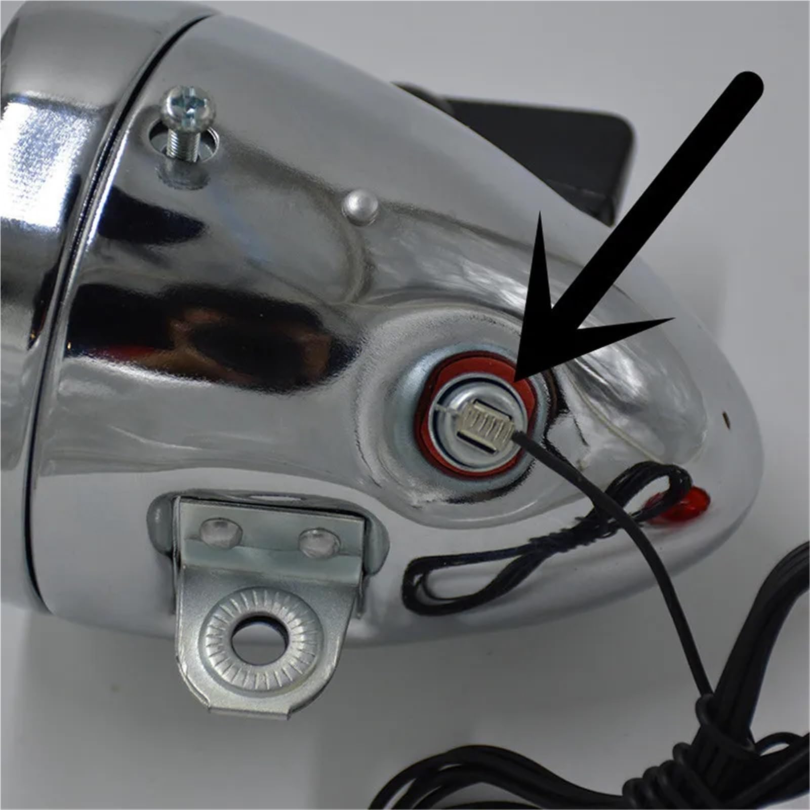 Juego De Luces para Bicicleta Accesorios de luz Trasera for Cabezal de generador de Dinamo de fricción de Bicicleta motorizada de 12V y 6W Luces Bicicleta