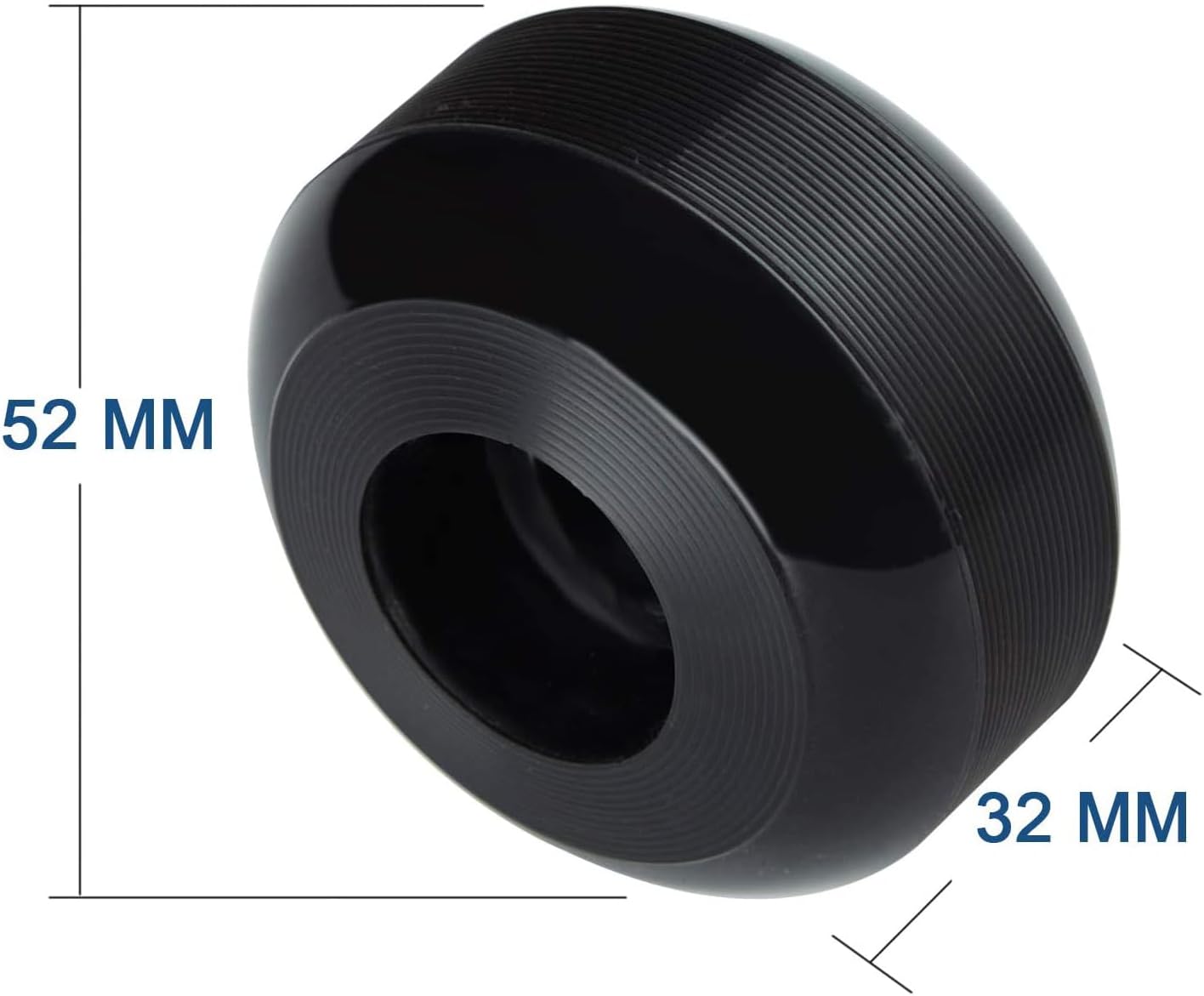 52mm Skateboard Wheels Hardness 95A Polyurethane Trick Skating Wheel Free 608 Bearings and Spacers Set of 4