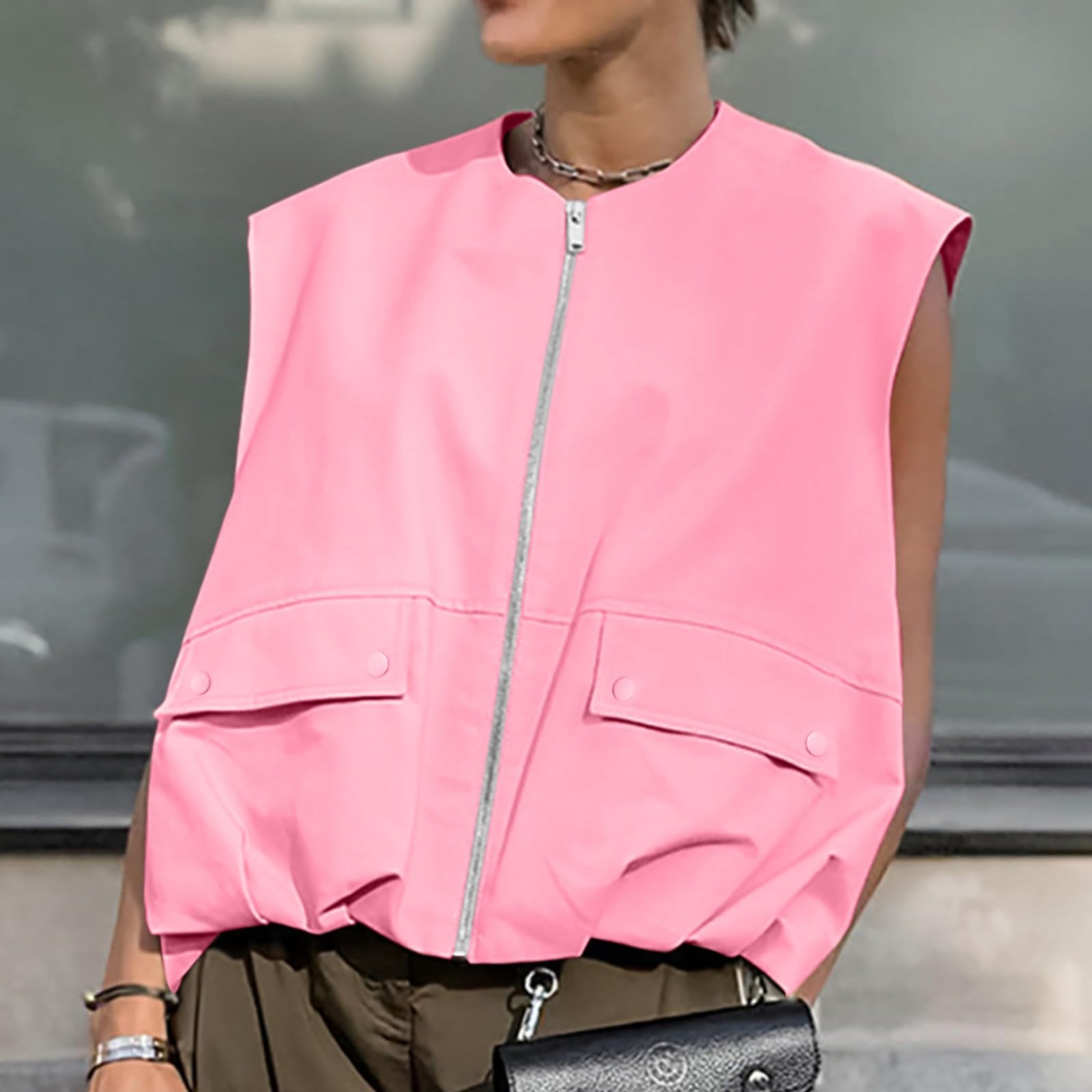 Blusen & Tuniken für Damen,Bluse Damen Elegant Ärmellose T-Shirt V Ausschnitt Crop Tops Shirt Lässig Klamotten Teenager Locker Passform Blusen Longshirt Mit Leggings