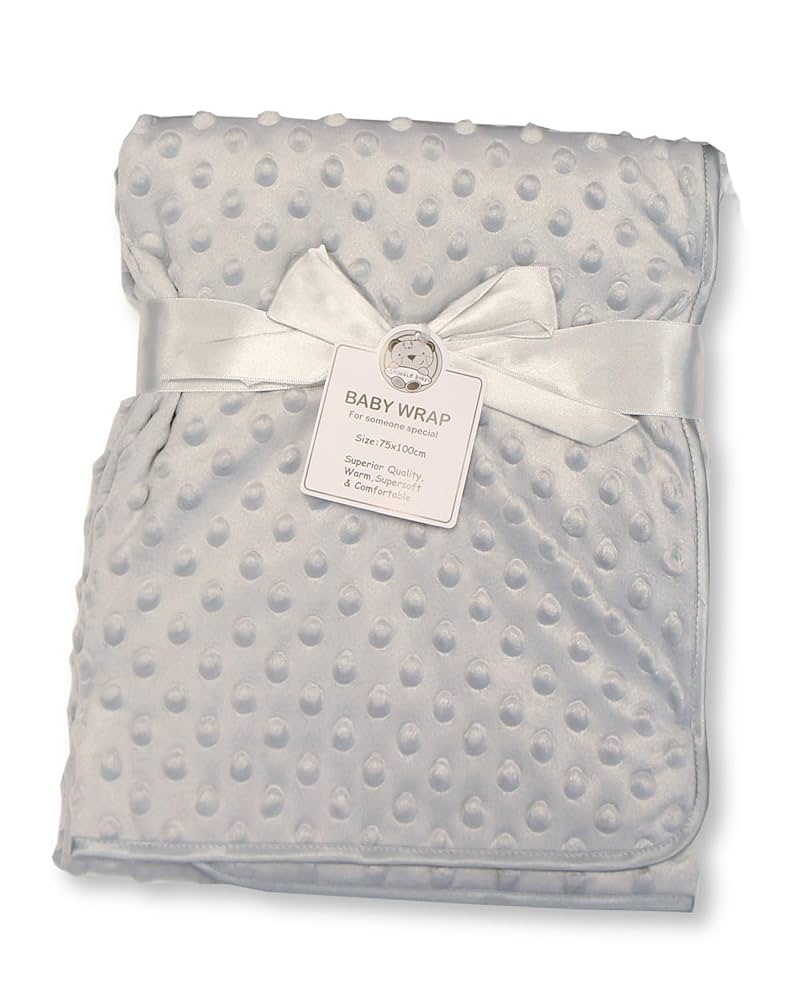 MIXX Style Baby Supersoft Bubble Honeycomb Blanket Boy Girl Cream White Cot Blanket Comforter Wrap Size: 90cm X 75cm PINK BUBBLE 19C165