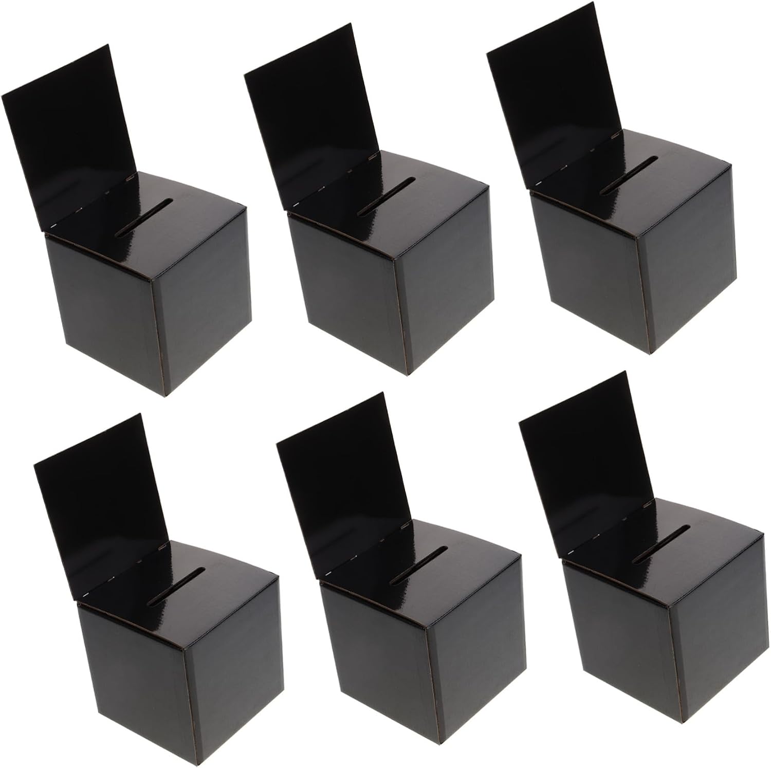 6pcs Elegant Wedding Cards Box Sturdy Paper Money Box Envelope Card Container