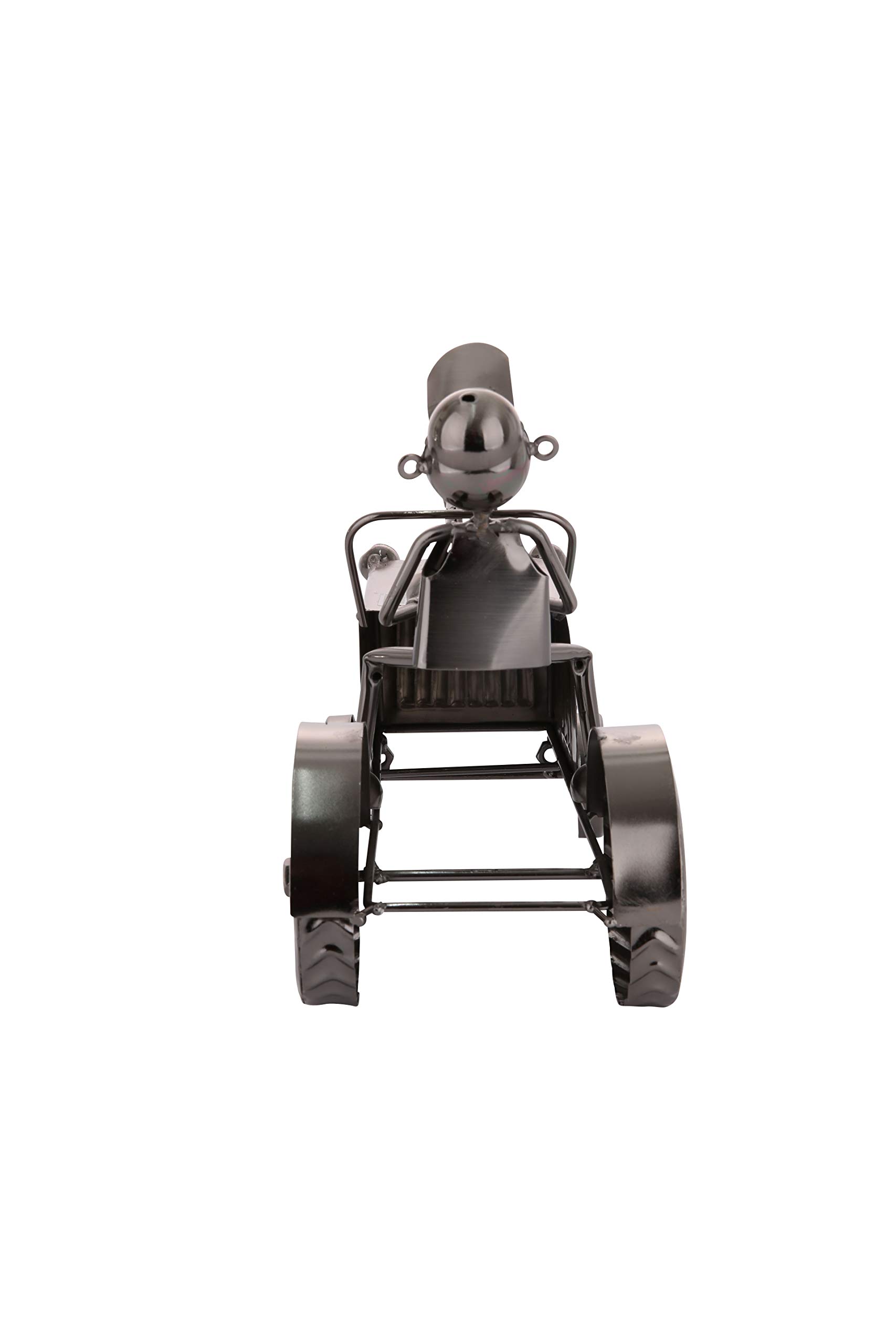 GILDE Weinflaschenhalter Metall vernickelt - Flaschenhalter - Weinständer - Fabr: Silber - Höhe 25 cm