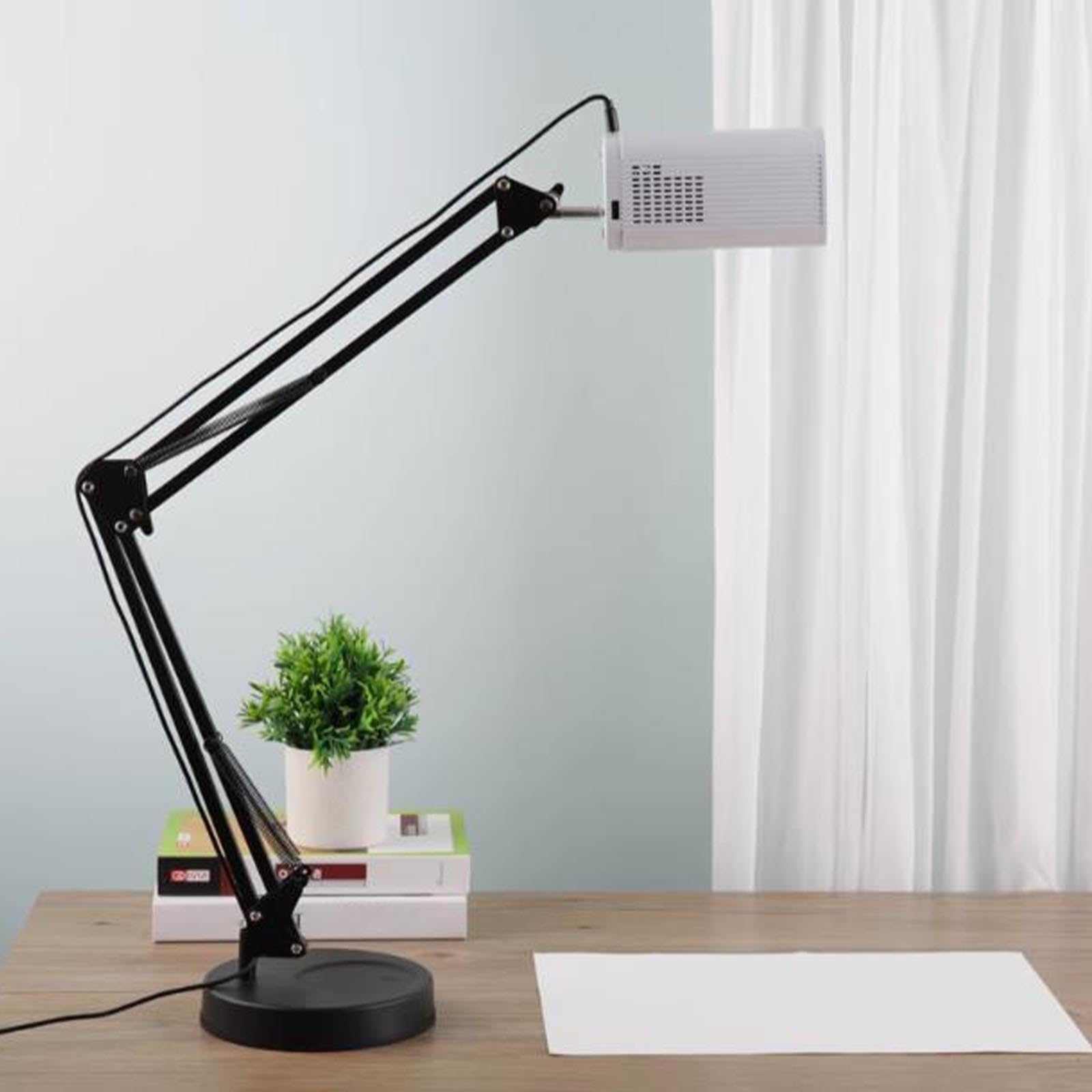 Proiettore da disegno portatile, lampada per proiettore artistico, proiettore Smart Sketcher per tracciamento, strumento di disegno con supporto per artisti, per tracciare su tela(White)