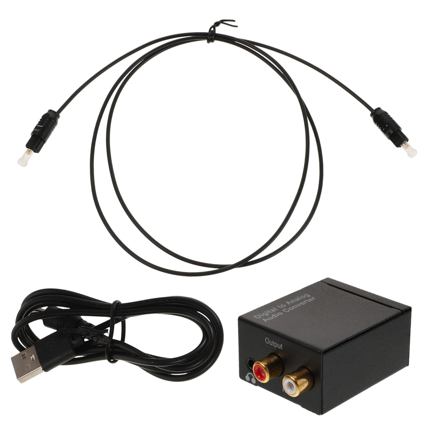Convertidor digital analógico DAC con entrada coaxial óptica toslink para audio RV 8