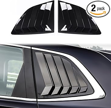Window Louvers Fits for Honda CRV 2023 2024 2025 Accessories Rear Side Window Louvers Windshield Sun Shade Cover Auto Exterior Decoration Trim AccessoriesBright Black