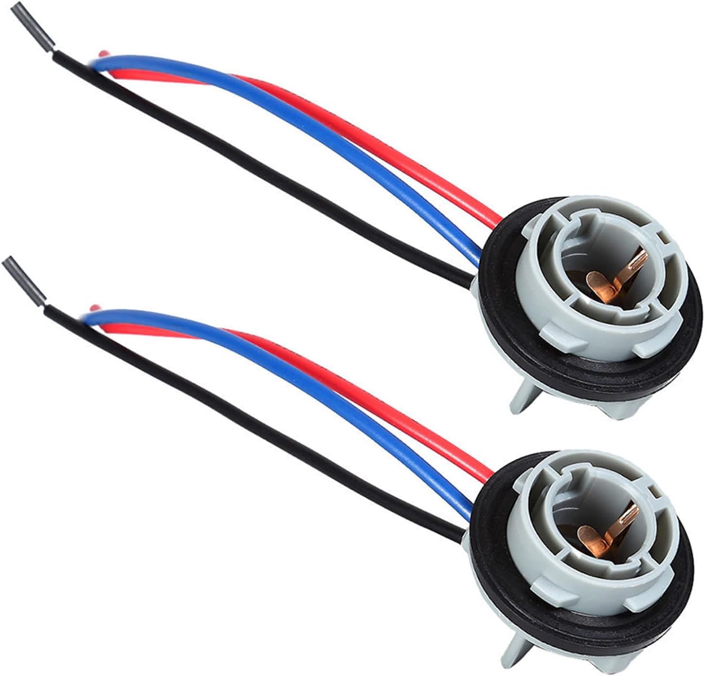 1157 LED Bulb Socket Holder, Waterproof Turn Signal Tail Light Brake Light Base Plug Connector, Backup Light Pre-Wired Wiring Socket Harness - 2PCS, TOBENBONE-DPZJ001