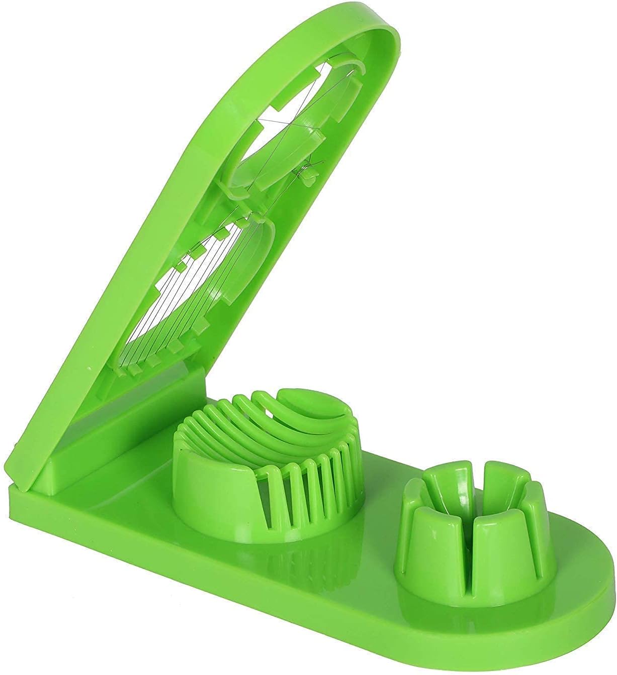 Nexellar Multi Purpose Egg Slicer - 2 in 1 Boiled Egg Cutter & Mushroom Slicer, Eggs Cutter Stainless Steel Cutting Wire, Dishwasher Safe Egg Cutter, Fruit Slicer for Strawberries, Tomatoes, Kiwis