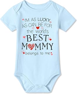 BesserBay Happy 1st Fathers Day with Me - Baby Bodysuit Fathers Day Baby Onesie 100% Cotton 0-12 Months