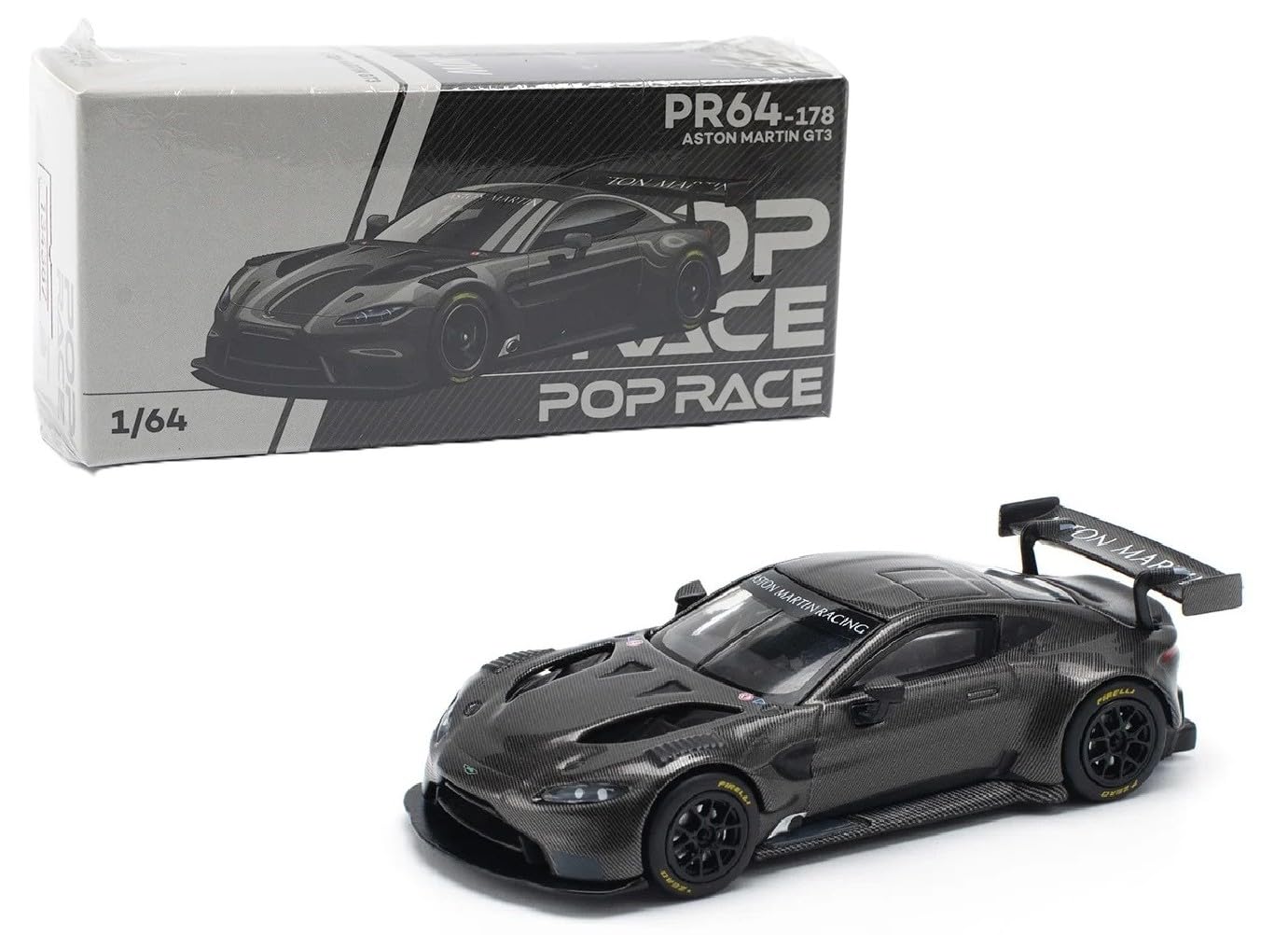 Diecast Collectibles Model Car Compatible with Pop Race 1:64 Aston