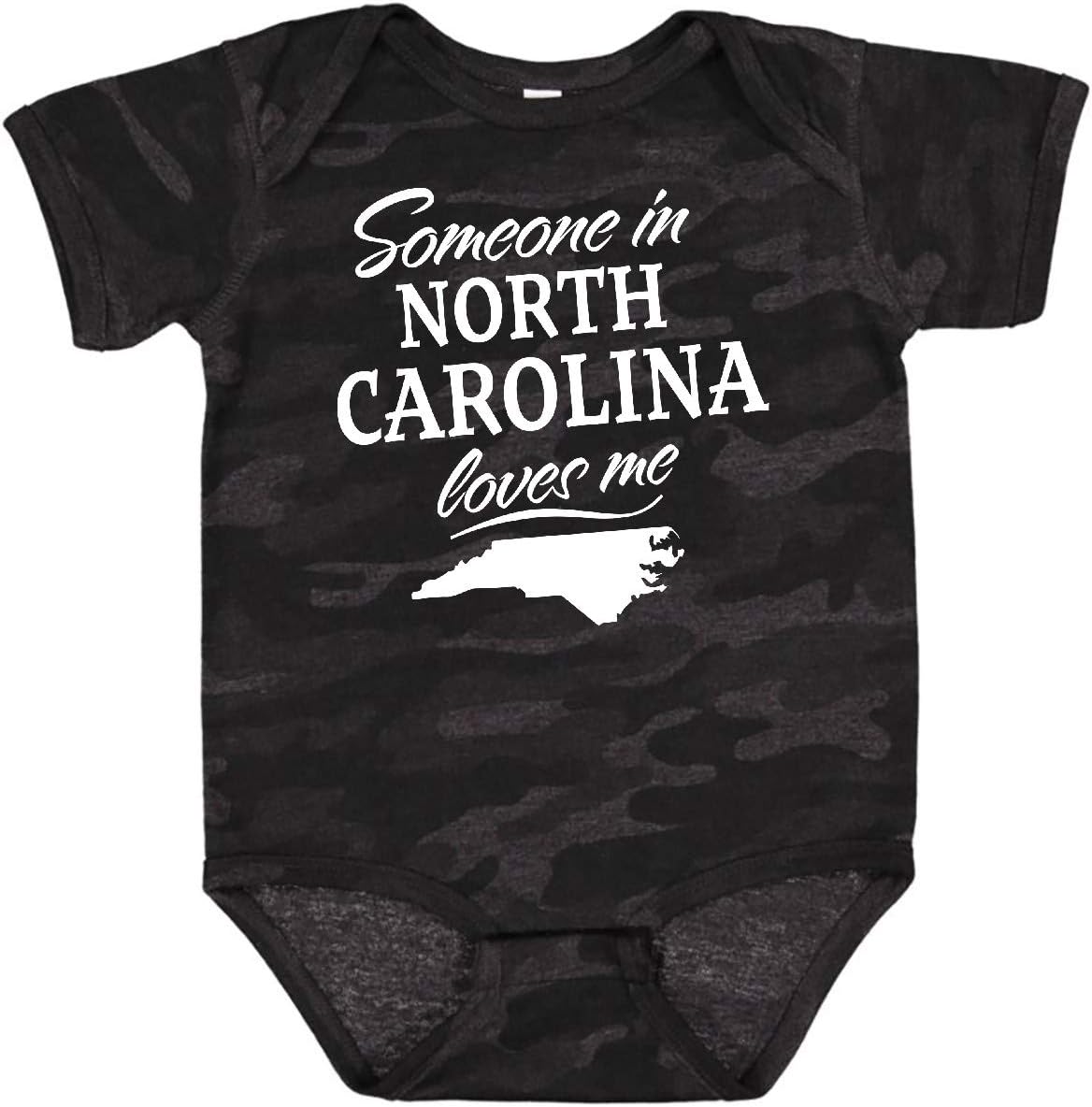 inktastic Someone in North Carolina Loves Me Baby Bodysuit