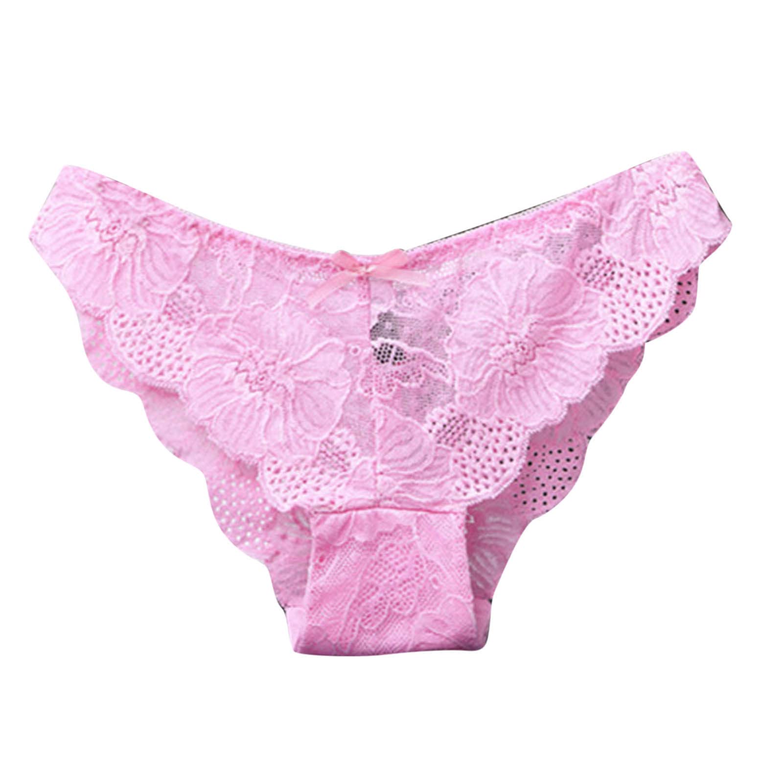 Women Underwear Sexy Lace Low Waist Panties Lace Breathable Comfortable Briefs Thong Cheeky Briefs Ladies Underpants
