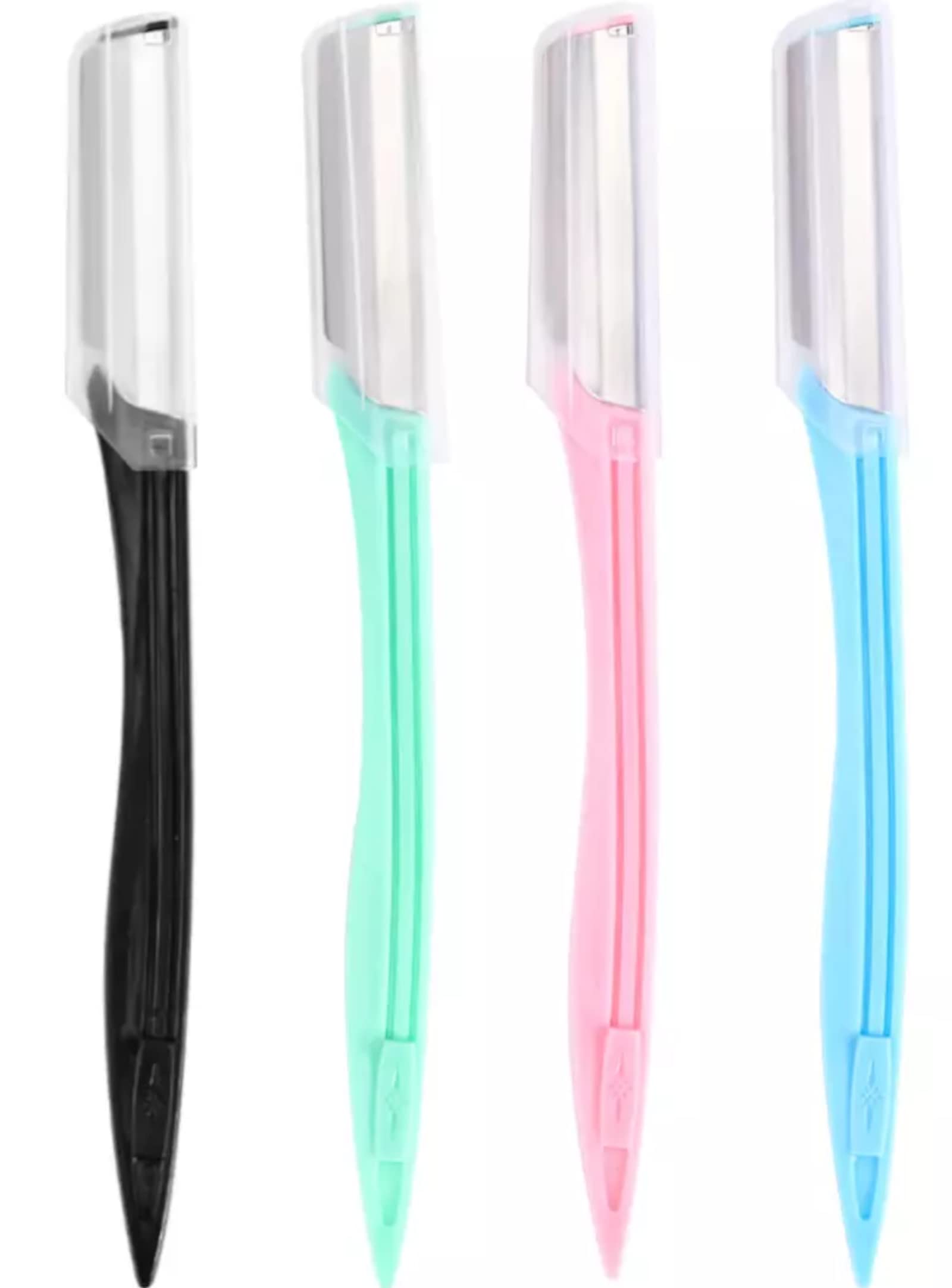 200x Augenbrauenrasierermesser Gesicht Rasiermesser Rasierklingen Beauty Eyebrow Shaper (50x 4er Set)