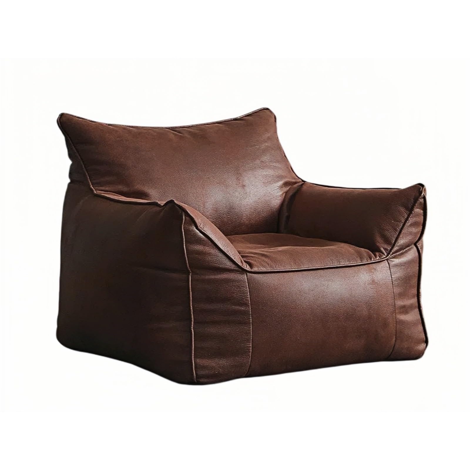 Silla Tipo puf Sofá Perezoso de una Plaza, Sala Estar Ocio, Tatami, puf, Silla, Dormitorio(Bruin)