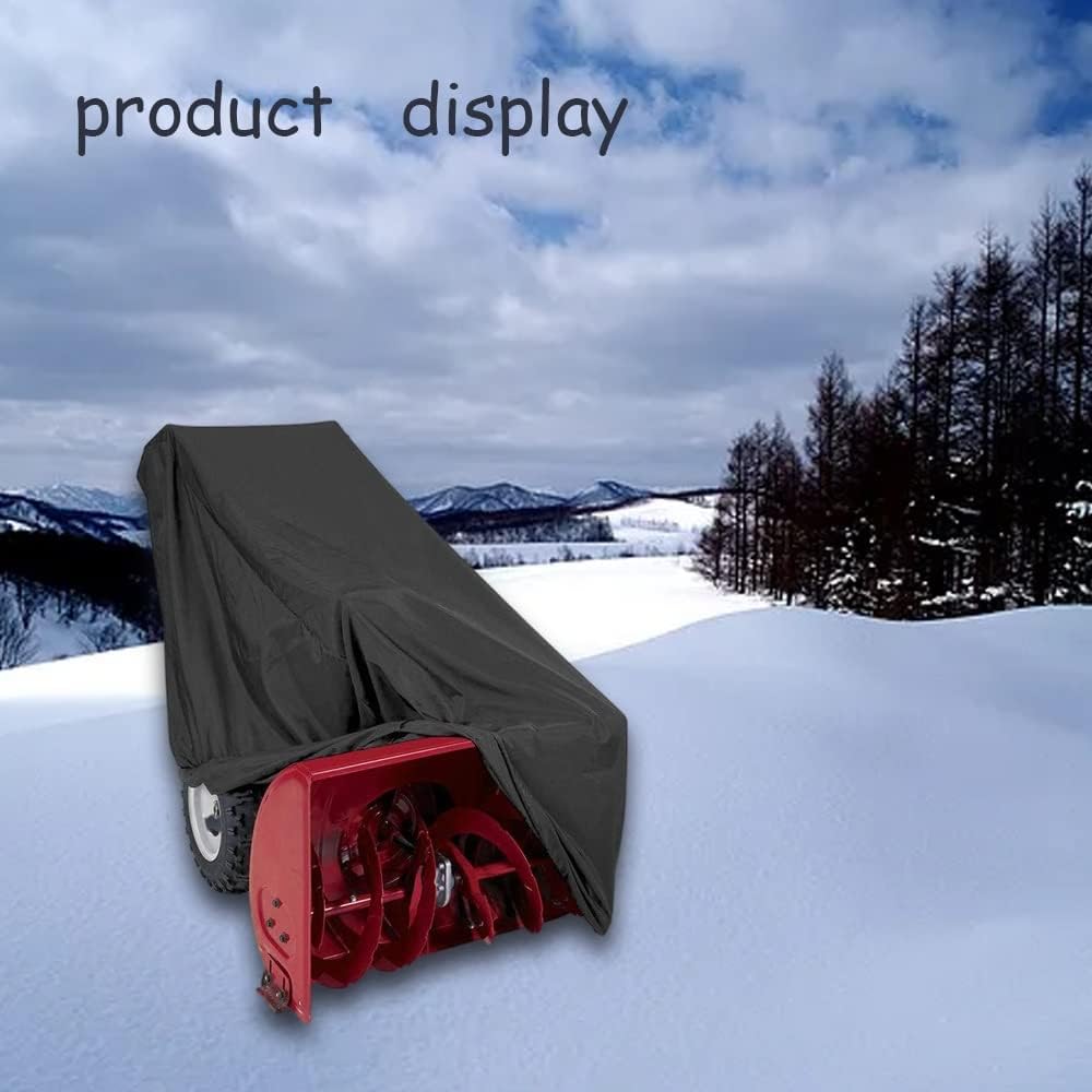review hair clips Snow Thrower Cover Universal Snow Machine Snow Blower Covers Waterproof Oxford Fabric All Weather Protection Snow Blower Accessories Storage Cover for Storage