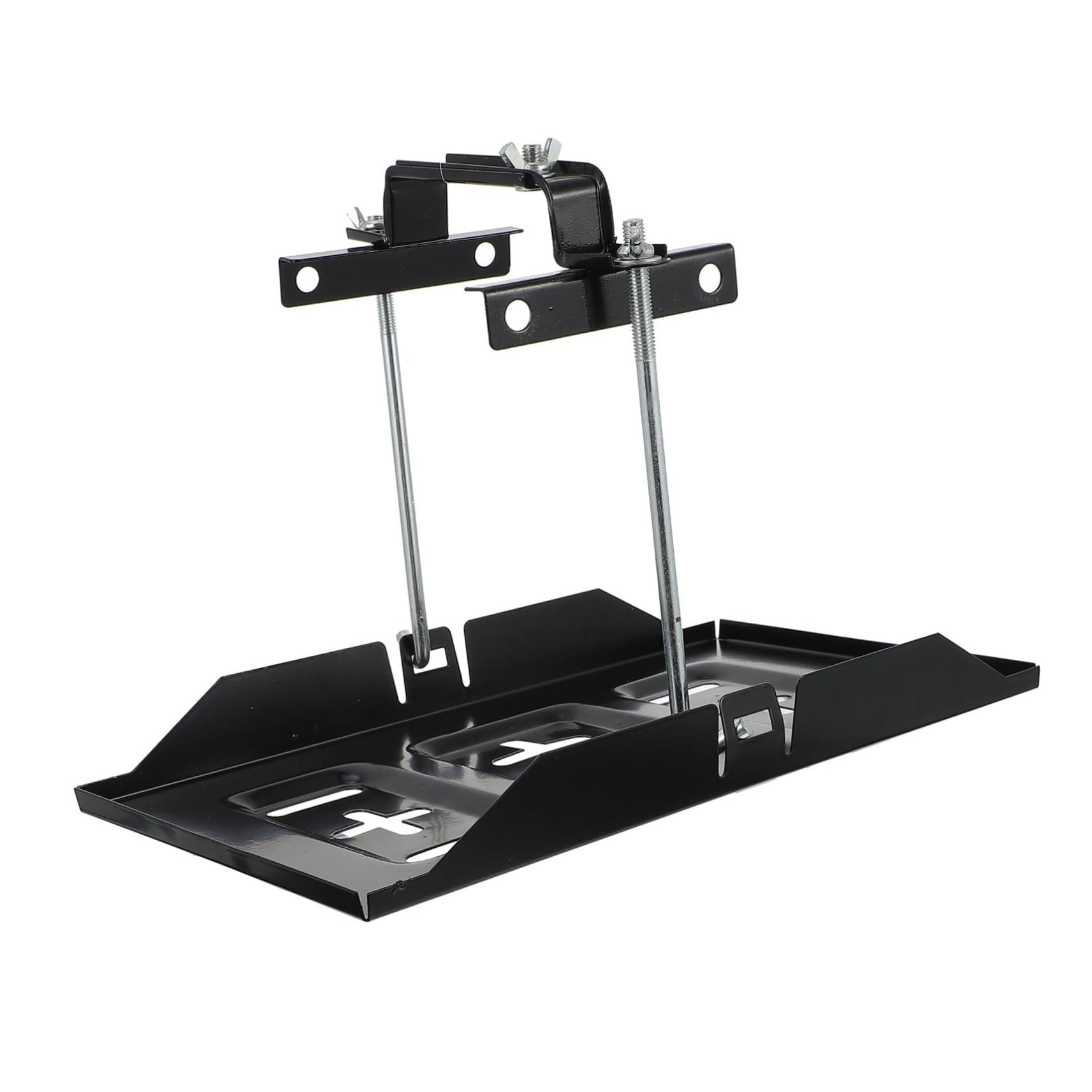 Support de Batterie de Voiture Noir en Fer, 1 Set de Fixation
