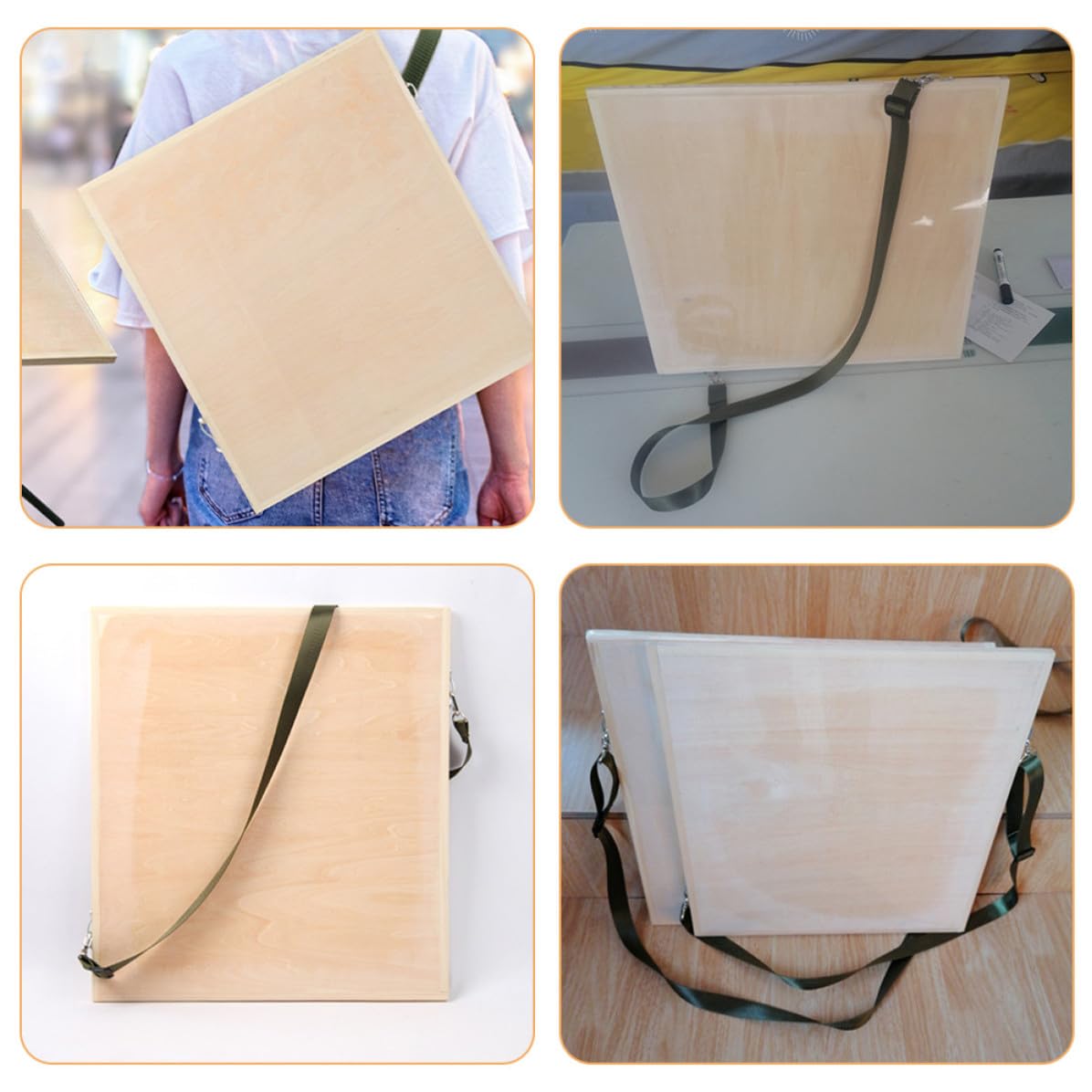 ABOOFAN Zeichenbrett mit Glatter Oberfläche und Tragbarem Design für Outdoor Skizzen und Künstlerbedarf Leicht und Robust für Studenten und Profis